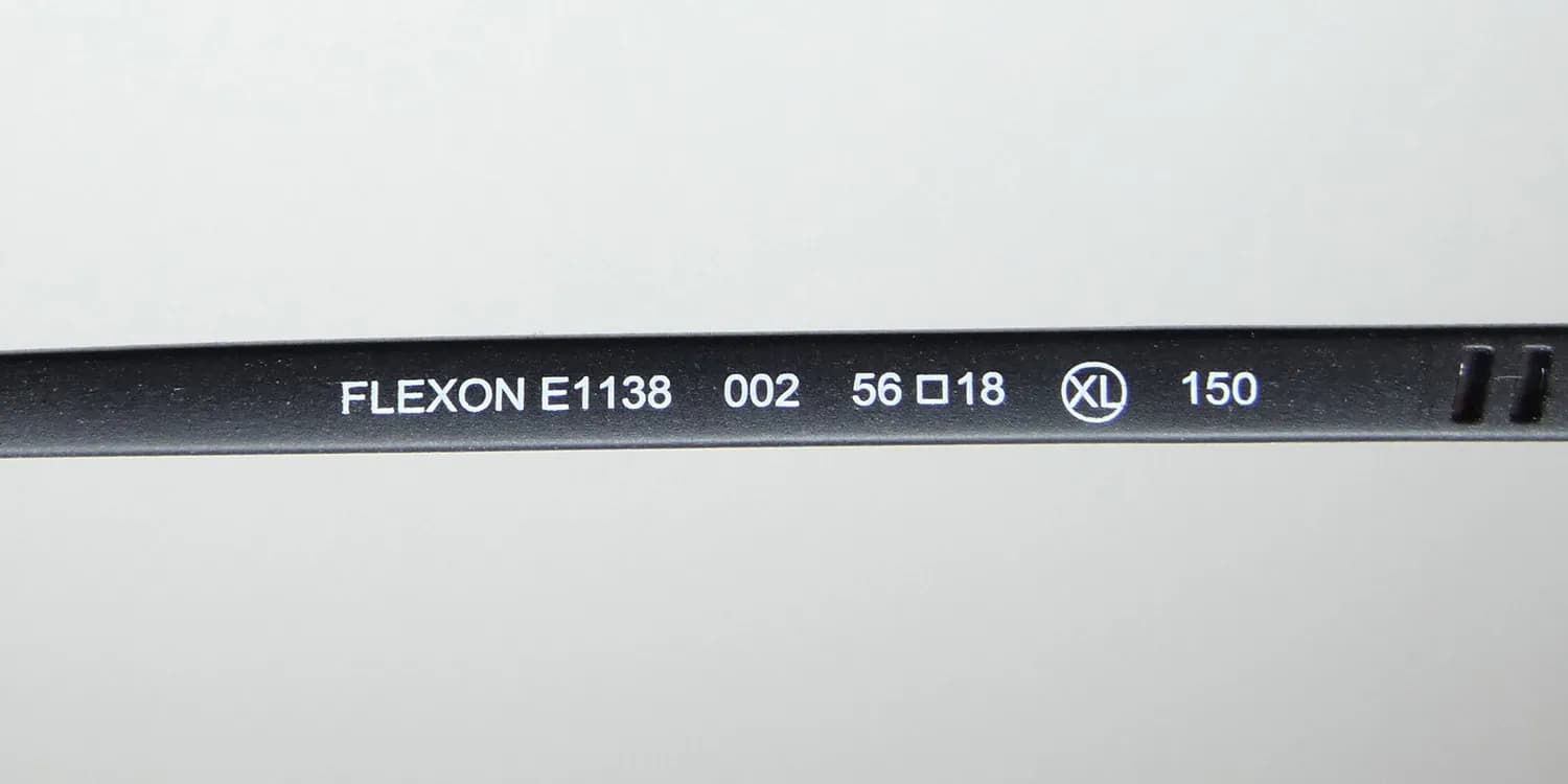 Flexon E1138 002 Eyeglasses Matte Black 56mm 8