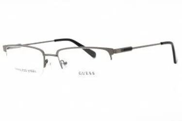 Guess GU50005 008 Eyeglasses Shiny Gunmetal 54mm