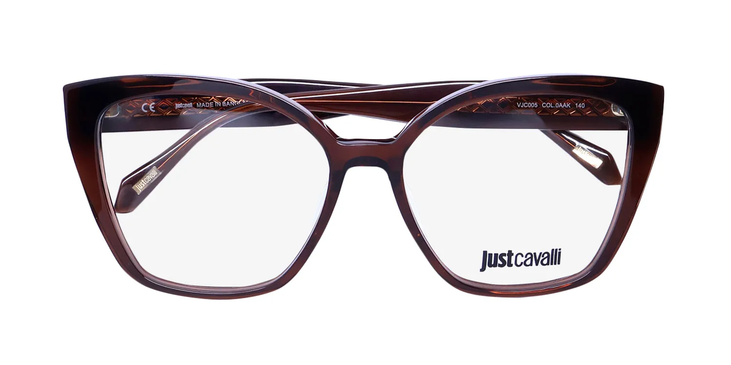 Just Cavalli Vjv005 0aak Eyeglasses Transparent Brown 56mm 2