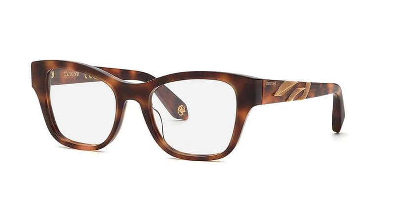 Roberto Cavalli VRC025M 02BV Eyeglasses Dark Havana 50mm Women