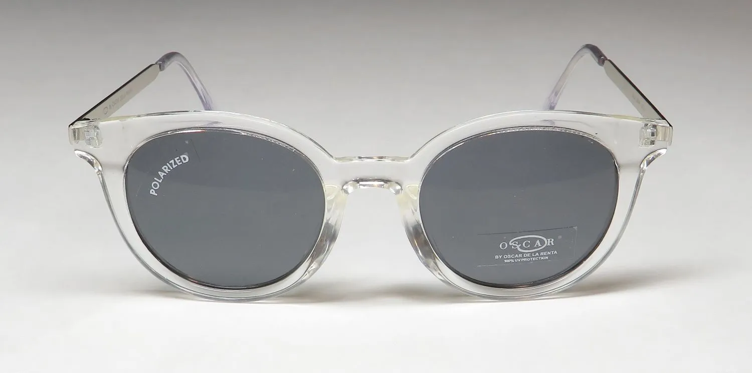 Oscar de la Renta Oscar 1289 971-2 Sunglasses Clear Crystal 51mm 3
