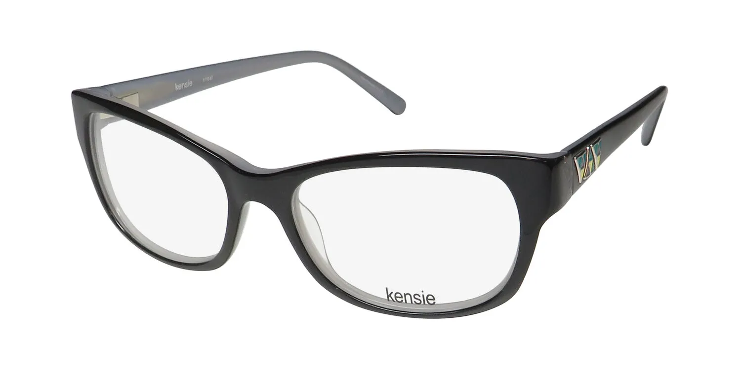 Kensie Tribal bk Eyeglasses Bk 51mm