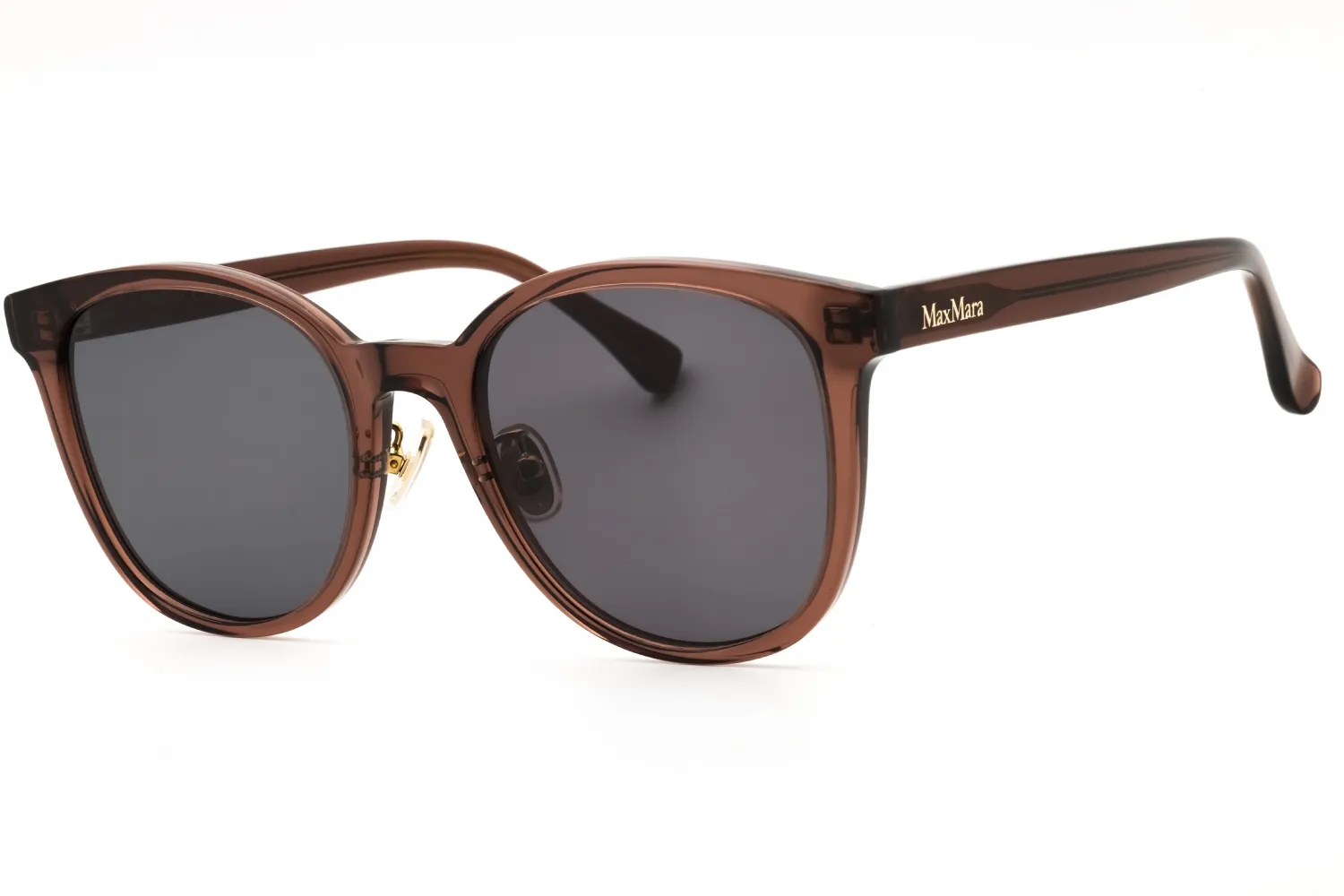 Max Mara MM0105-K 48A Sunglasses Shiny Dark Brown 55mm Women