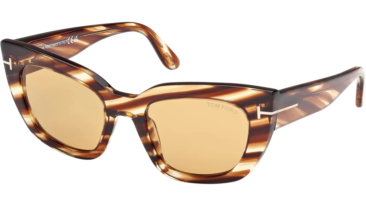 Tom Ford FT1190 53E Sunglasses Blonde Havana 53mm Women