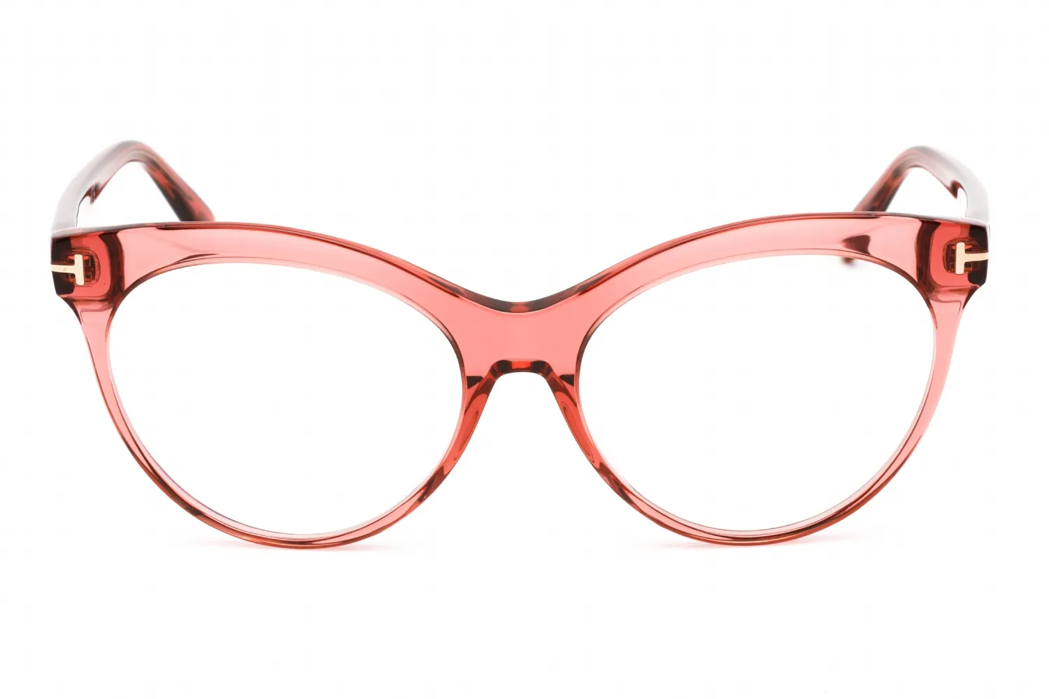 Tom Ford FT5827-B 072 Eyeglasses Shiny Transparent Rose 55mm Women 2