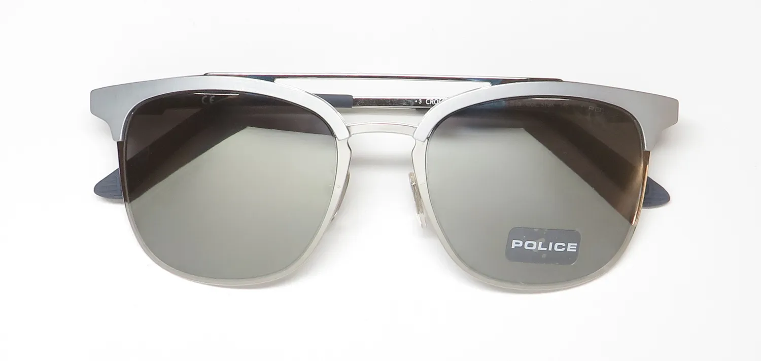Police Spl569v 579x Sunglasses Silver 54mm 2