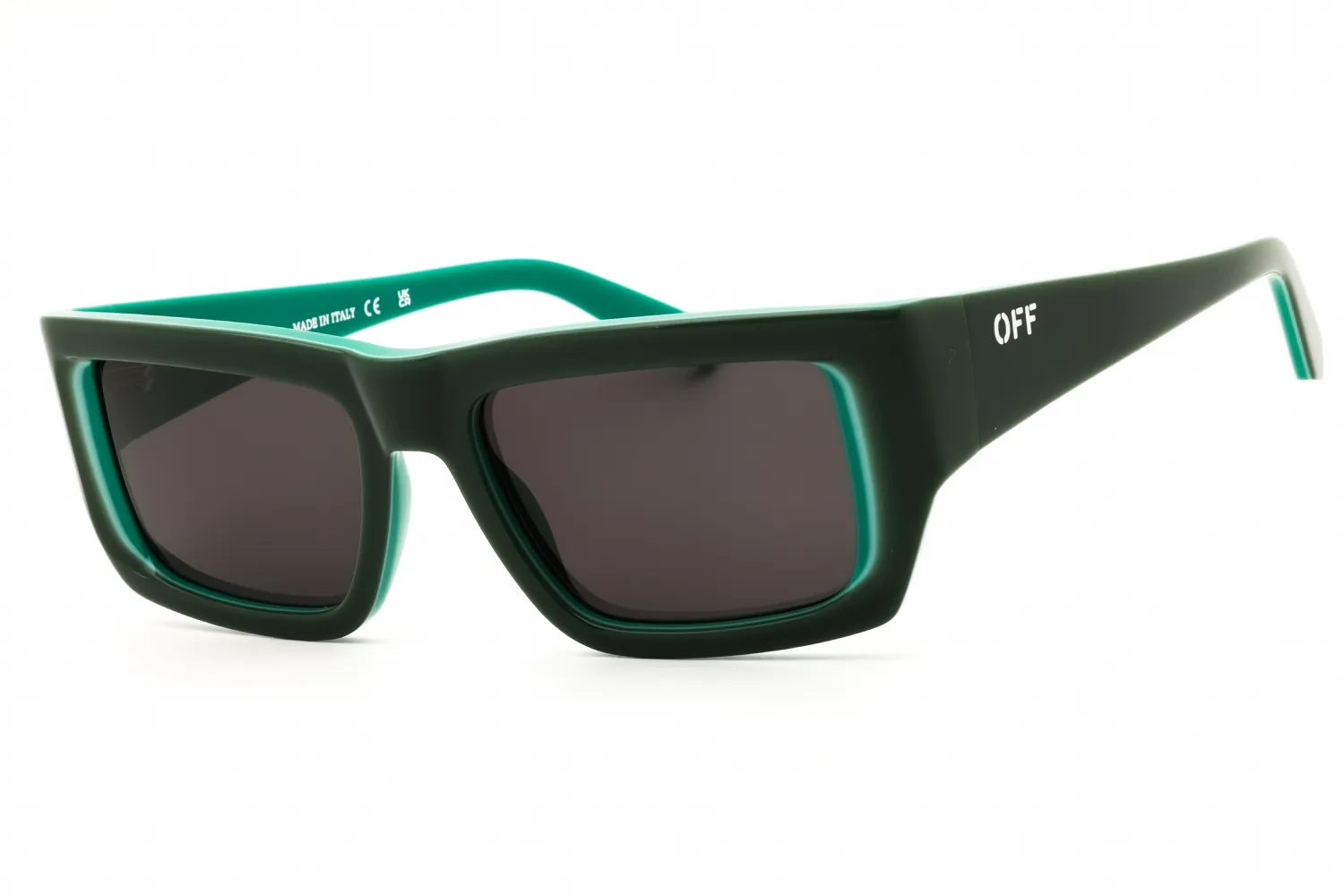 Off White Prescott 117 5705 Sunglasses Green 53mm Unisex