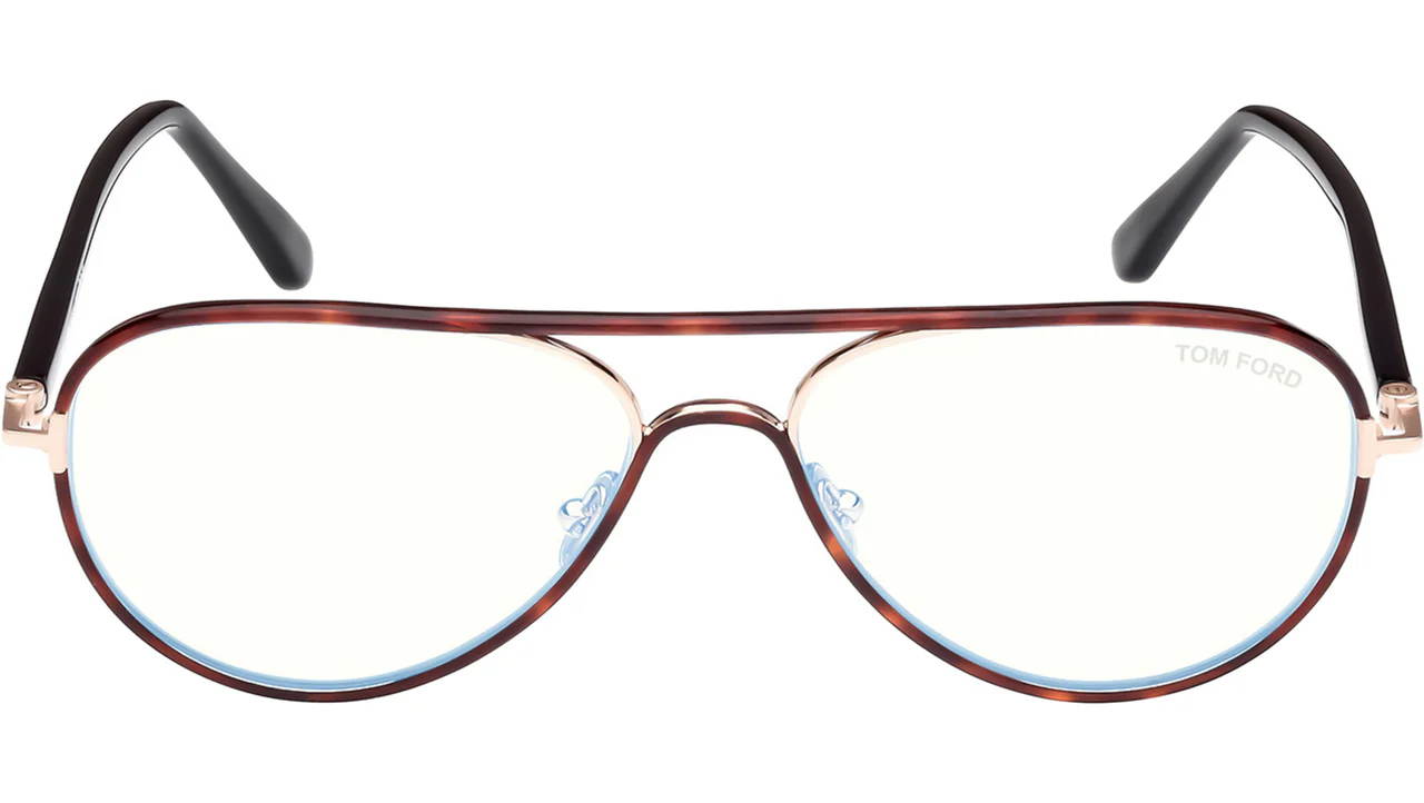 Tom Ford FT5897B 53 Eyeglasses Blonde Havana 57mm Women 2
