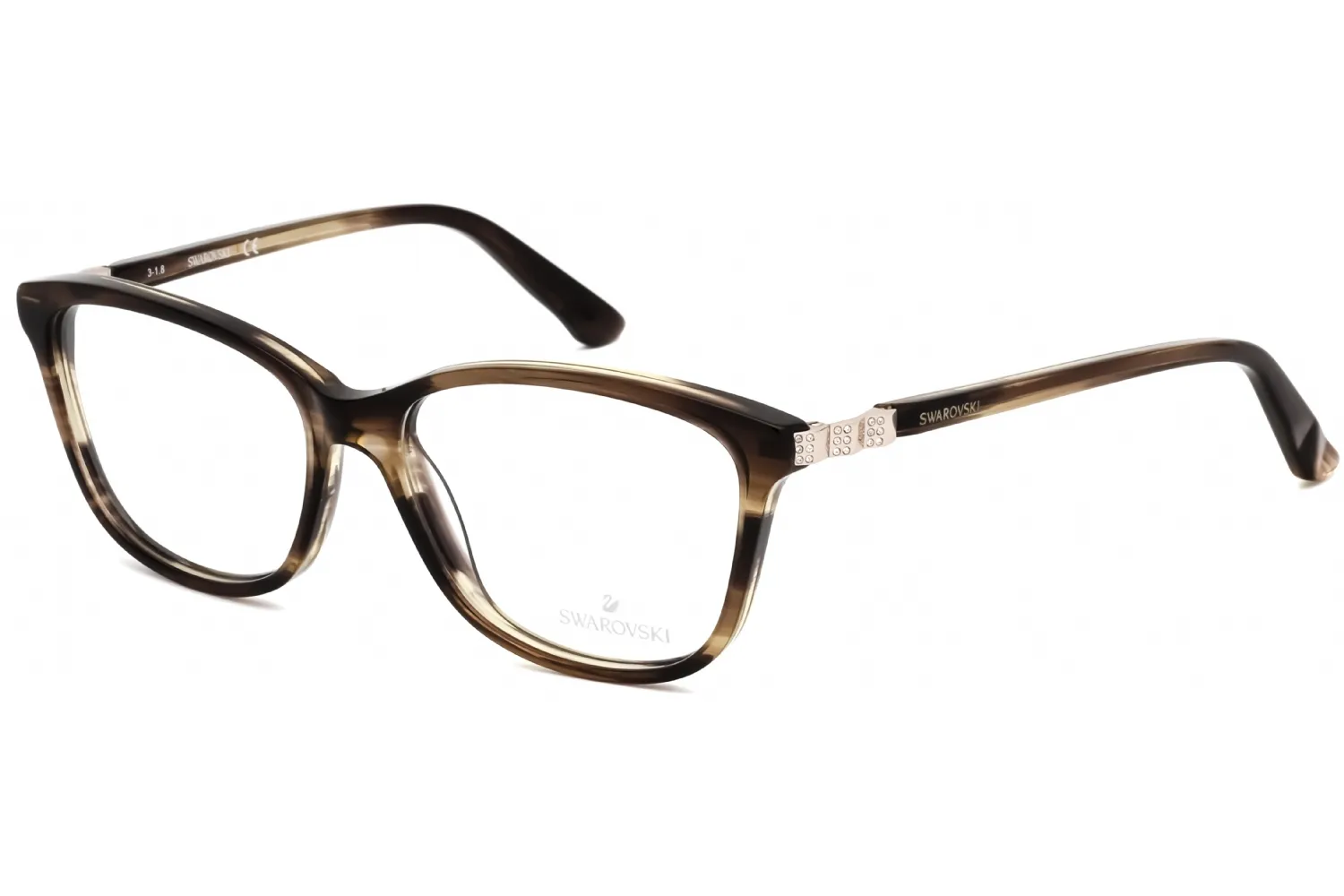 Swarovski SK5185 050 Eyeglasses Dark Brown 54mm Women