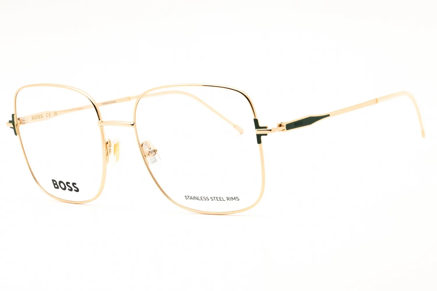 HUGO BOSS BOSS 1866 PEF Sunglasses Gold Green 54mm Women