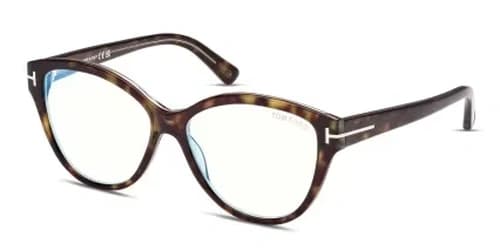 Tom Ford TF5954B 056 Eyeglasses Havana 54mm Women