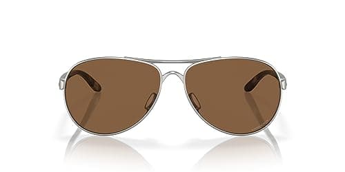 Oakley Feedback OO4079 47 Sunglasses Satin Chrome 59mm Women 2