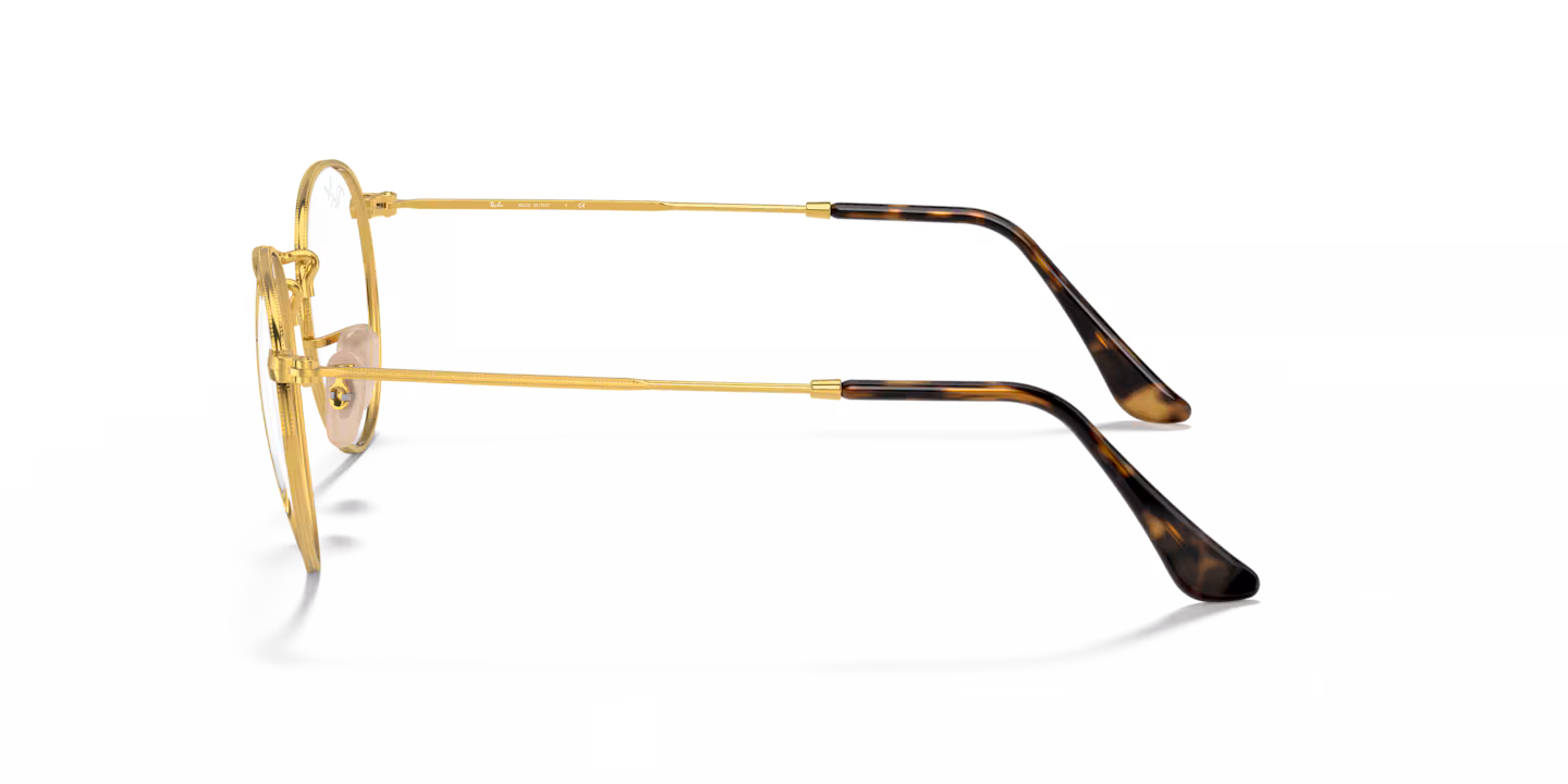 Ray-Ban RB3447V Round Metal 2500 Eyeglasses Gold 50mm Unisex 4