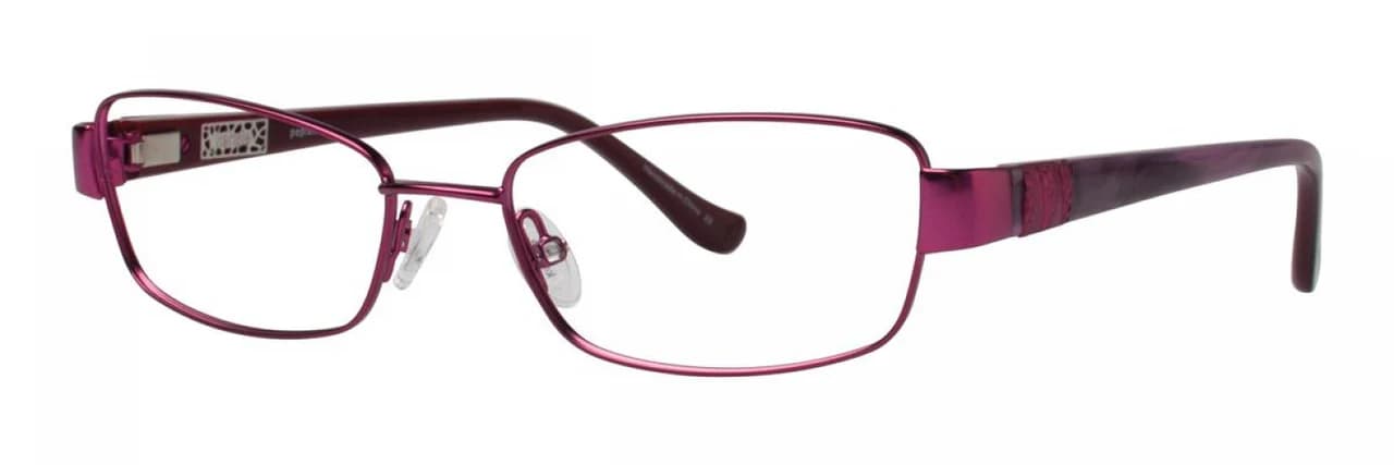 Kensie Peplum Eyeglasses Burgundy 51mm Women