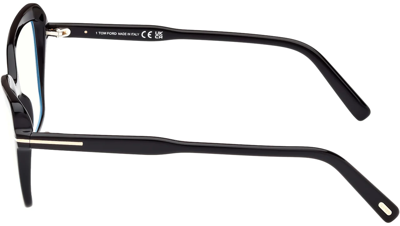 Tom Ford FT5948B 001 Eyeglasses Shiny Black 55mm Women 4