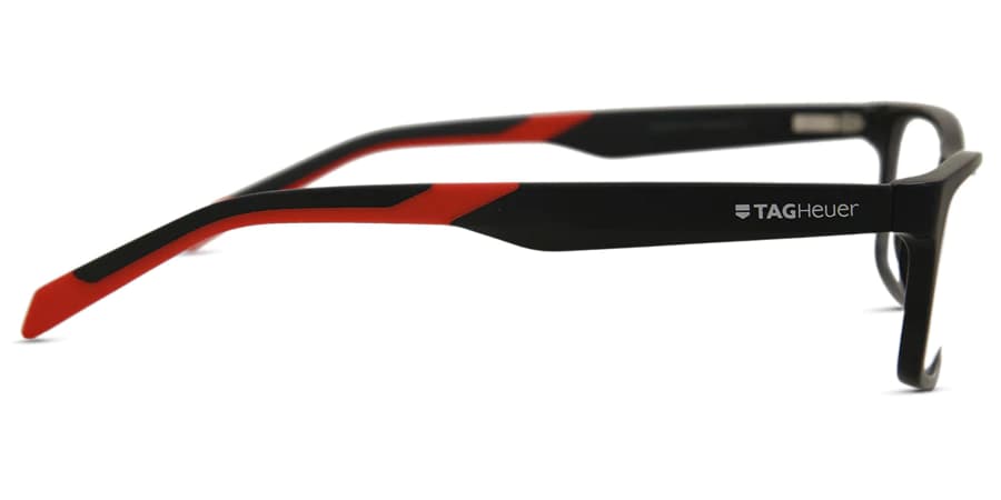 Tag Heuer TH0555 005 Eyeglasses Matte Black/red 55mm Men 3