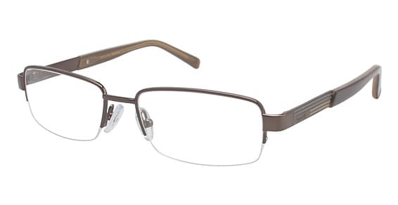 Perry Ellis PE 311-1 1 Eyeglasses Brown 54mm Men