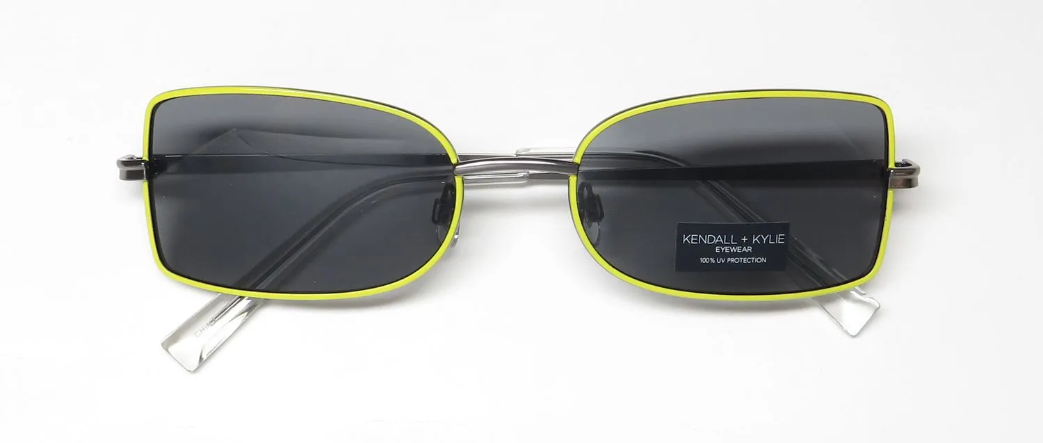 Kendall + Kylie Kk4058 Marnie 799 Sunglasses Neon Yellow 0mm 2