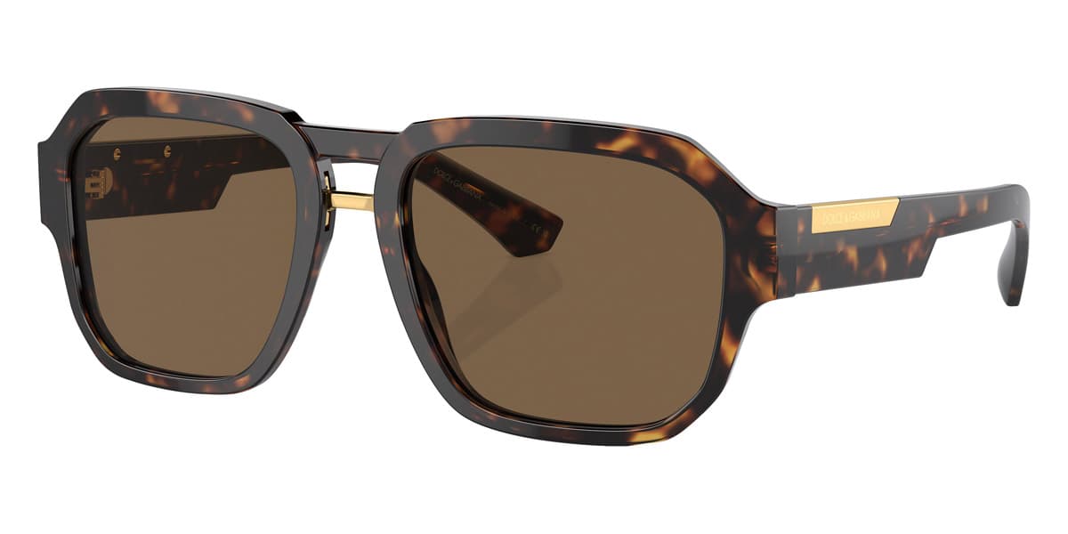 Dolce & Gabbana DG4464F 502/73 Sunglasses Tortoise Gold 56mm Men