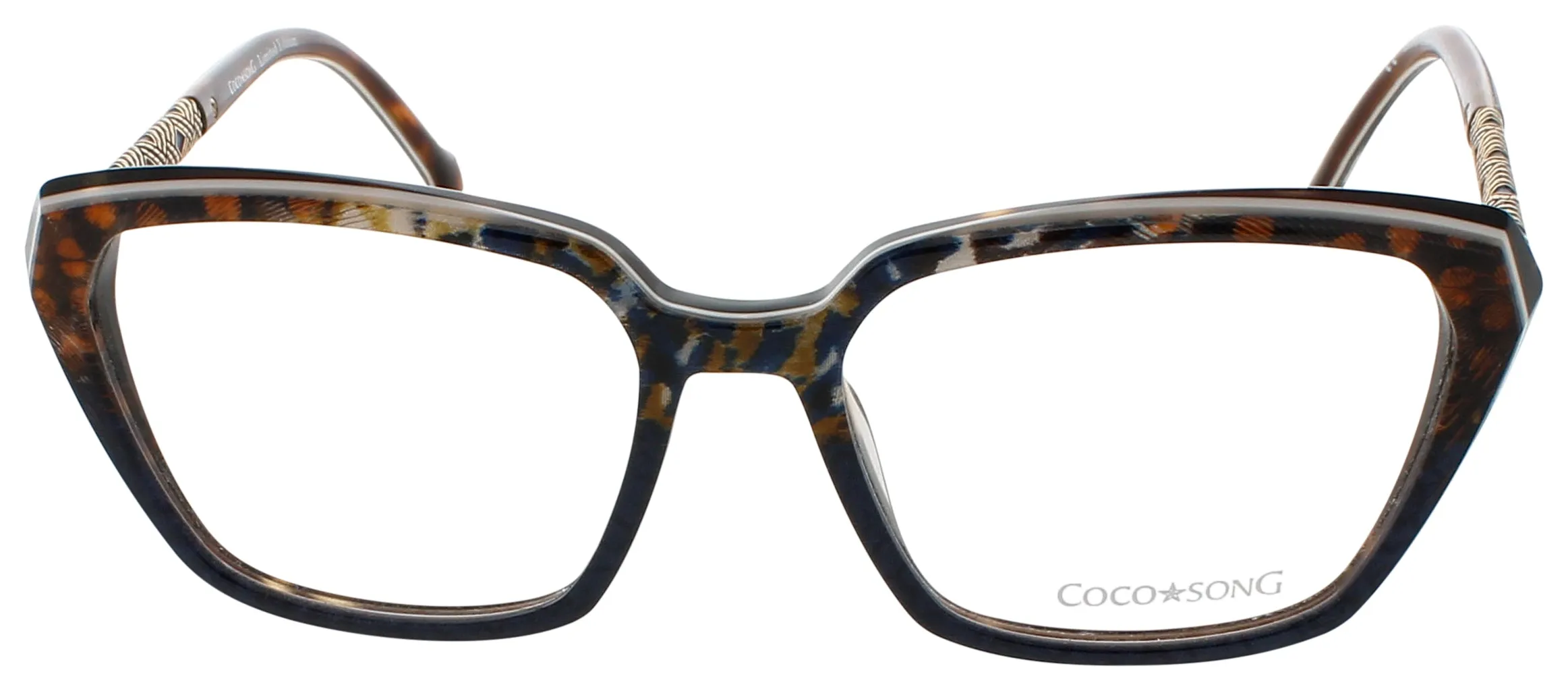 Coco Song HOPE VILLAGE C03 Eyeglasses Purple Multi 54mm Women 2