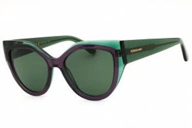 Salvatore Ferragamo SF2004S 318 Sunglasses Transparent Green 53mm