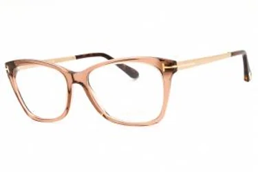 Tom Ford FT5353 45 Eyeglasses Shiny Light Brown