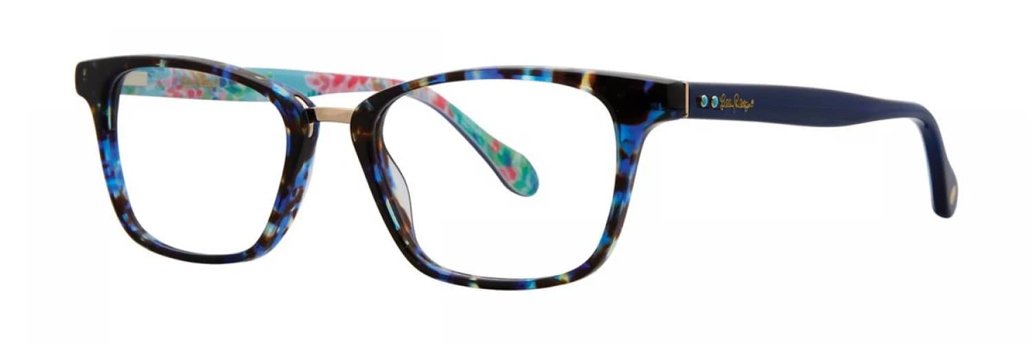 Lilly Pulitzer Klea Eyeglasses Indigo Navy 51mm Women
