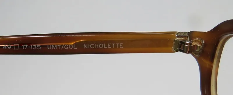 Barton Perreira Nicholette umt/gol Eyeglasses Amber Brown 49mm 8