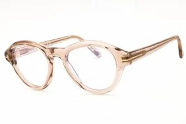 Tom Ford FT5962-B 045 Eyeglasses Shiny Light Brown 50mm