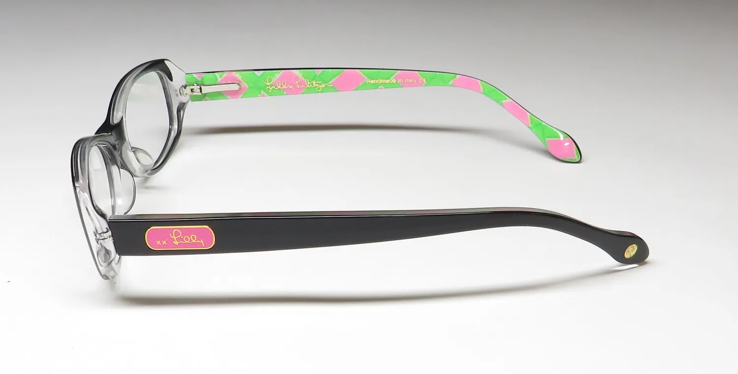Lilly Pulitzer Claudia bk Eyeglasses Black 46mm 4