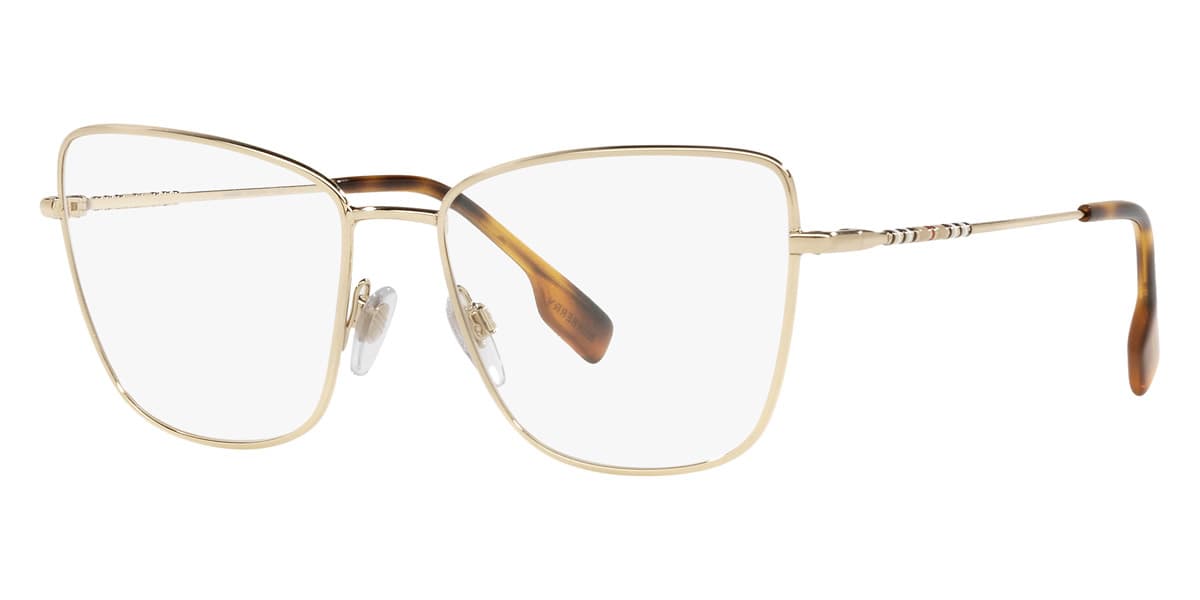 Burberry BE1367 1109 Eyeglasses Light Gold 55mm Women