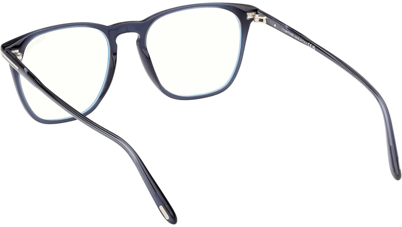 Tom Ford FT5937B 090 Eyeglasses Shiny Blue 52mm Men 3