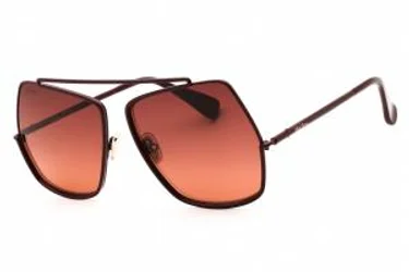 Max Mara MM0102 69F Sunglasses Shiny Bordeaux 58mm
