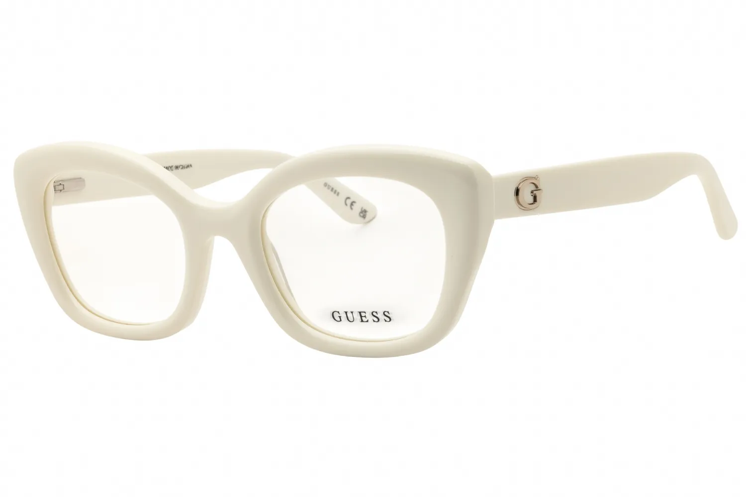 Guess GU50225 021 Eyeglasses White 51mm Women