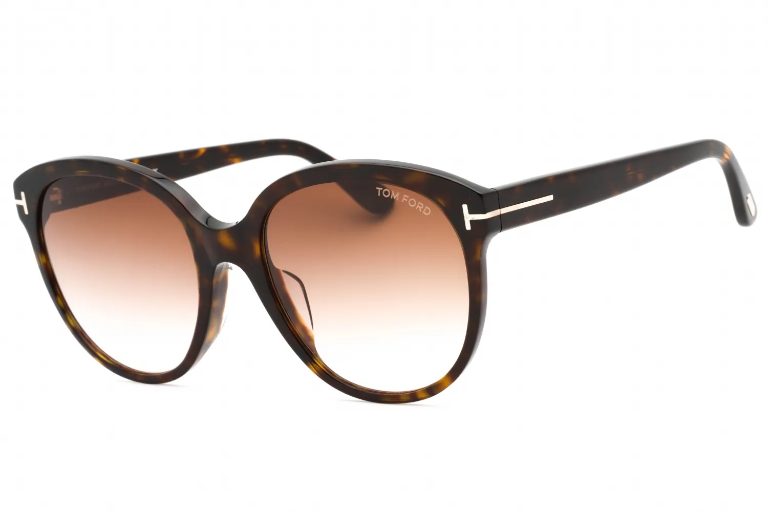 Tom Ford FT0957-D 52F Sunglasses Shiny Dark Havana 58mm Women