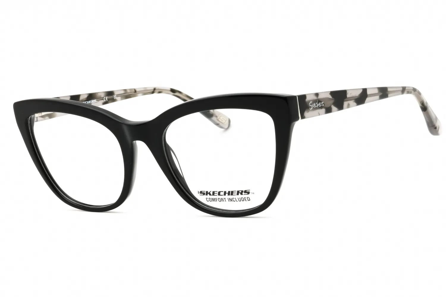 Skechers SE50035 001 Eyeglasses Shiny Black 51mm Women