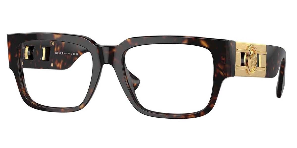 Versace MOD.3350-F 108 Eyeglasses Brown 55mm Men