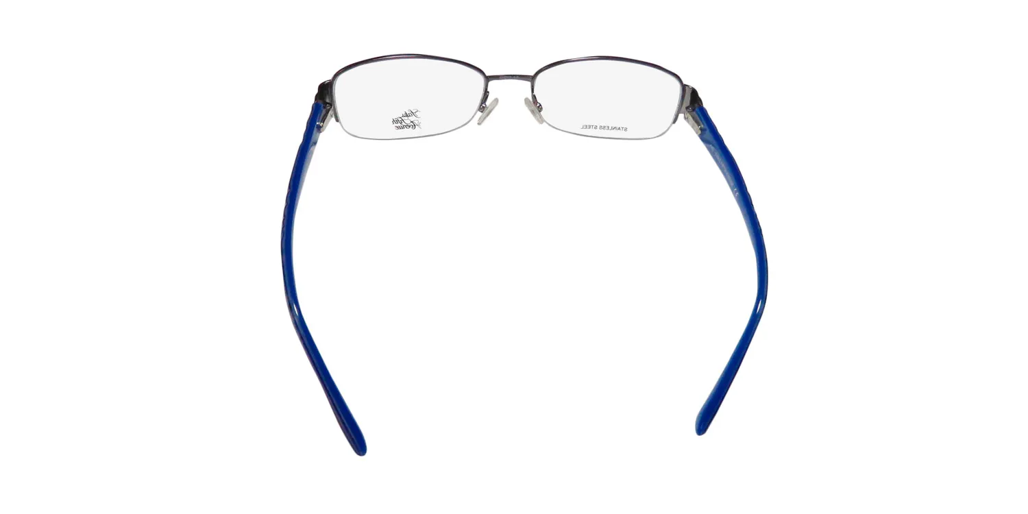 Saks Fifth Avenue 275 0cvl Eyeglasses Dark Ruthenium 53mm Women 5