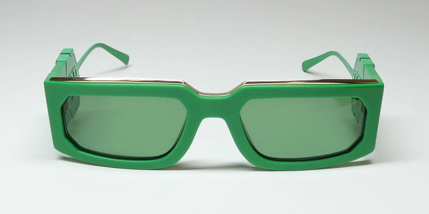 Philipp Plein Spp119 Plein Rose Venus 0859 Sunglasses Green 58mm 3