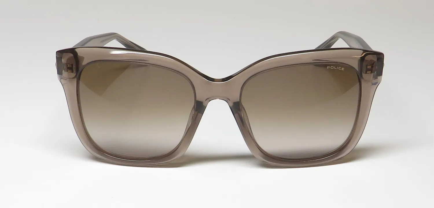 Police Spld30 0913 Sunglasses Transparent Brown 54mm 3