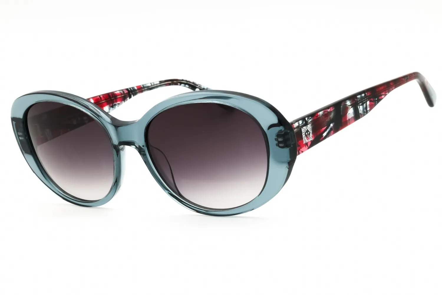 Anne Klein AK7081 020 Sunglasses Grey Crystal 55mm Women