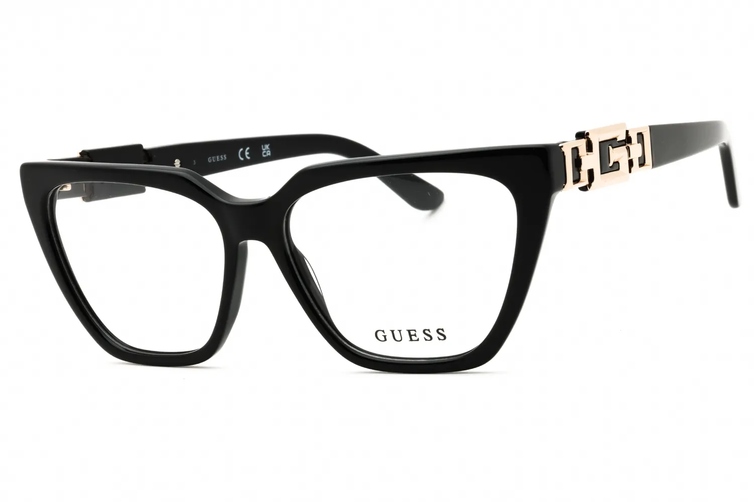 Guess GU2985 001 Eyeglasses Shiny Black 54mm Women