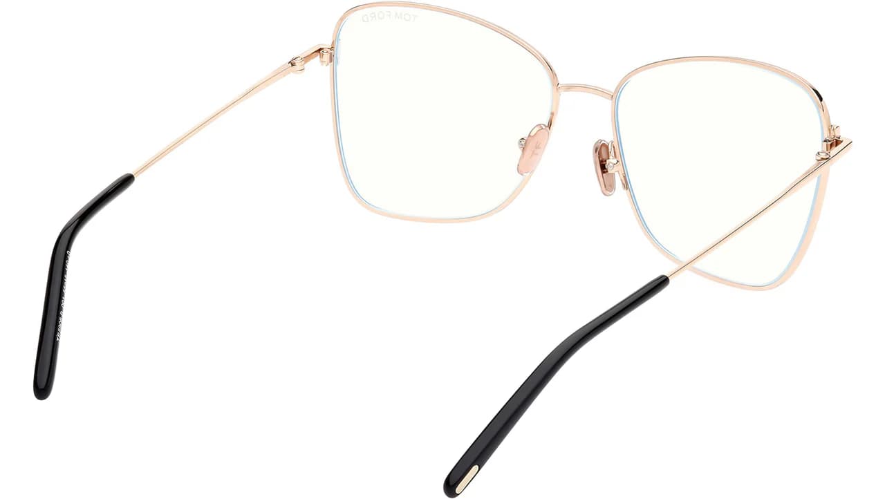 Tom Ford FT5906B 001 Eyeglasses Shiny Black 55mm Women 4