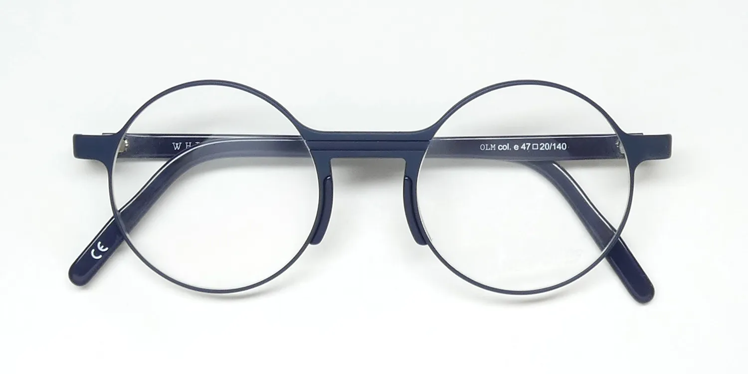 Andy Wolf Olm e Eyeglasses Navy Blue 47mm Unisex 2