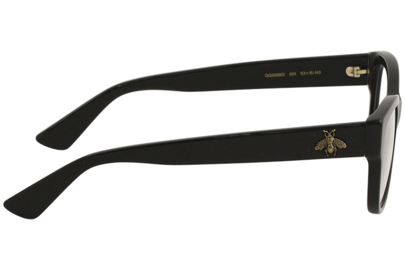 Gucci GG0098O 001 Eyeglasses Black 53mm Women 4