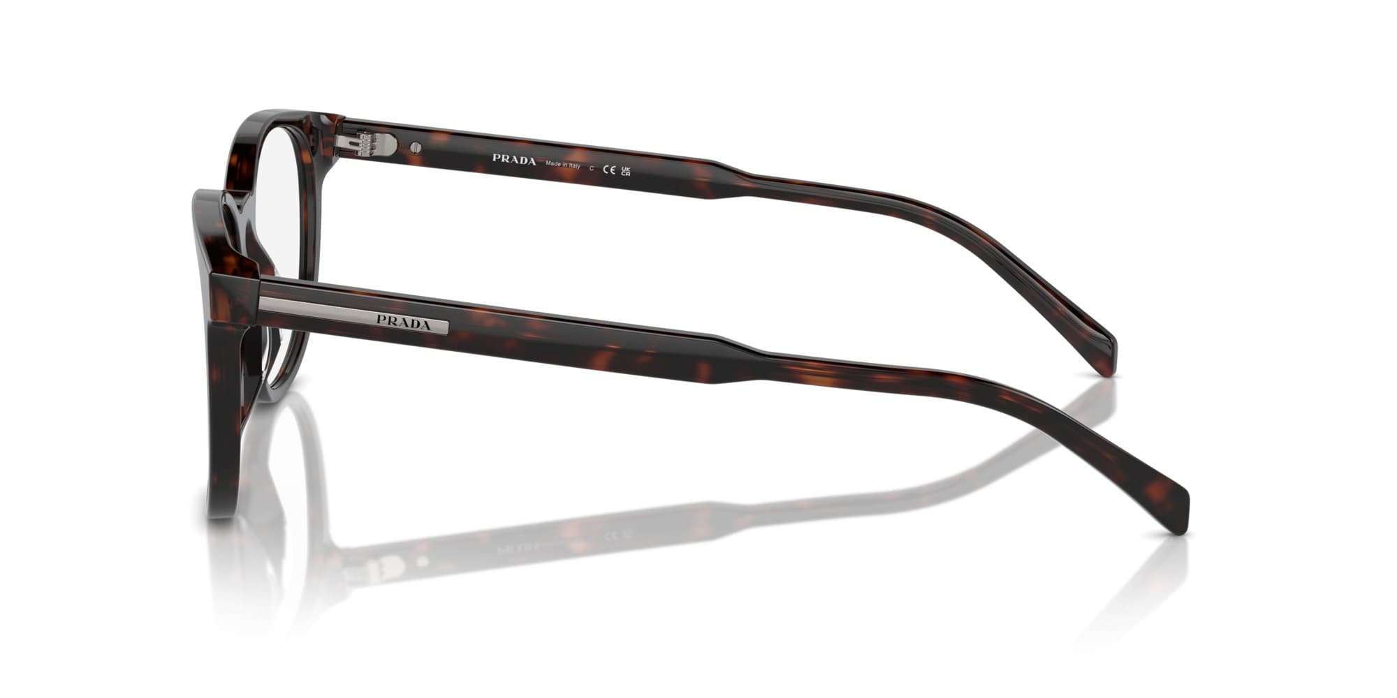 Prada VPRA15 17N-1O1 Eyeglasses Brown 52mm Men 3