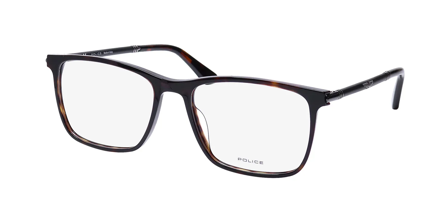 Police Vpl953 Origins 14 0722 Eyeglasses Tortoise 57mm