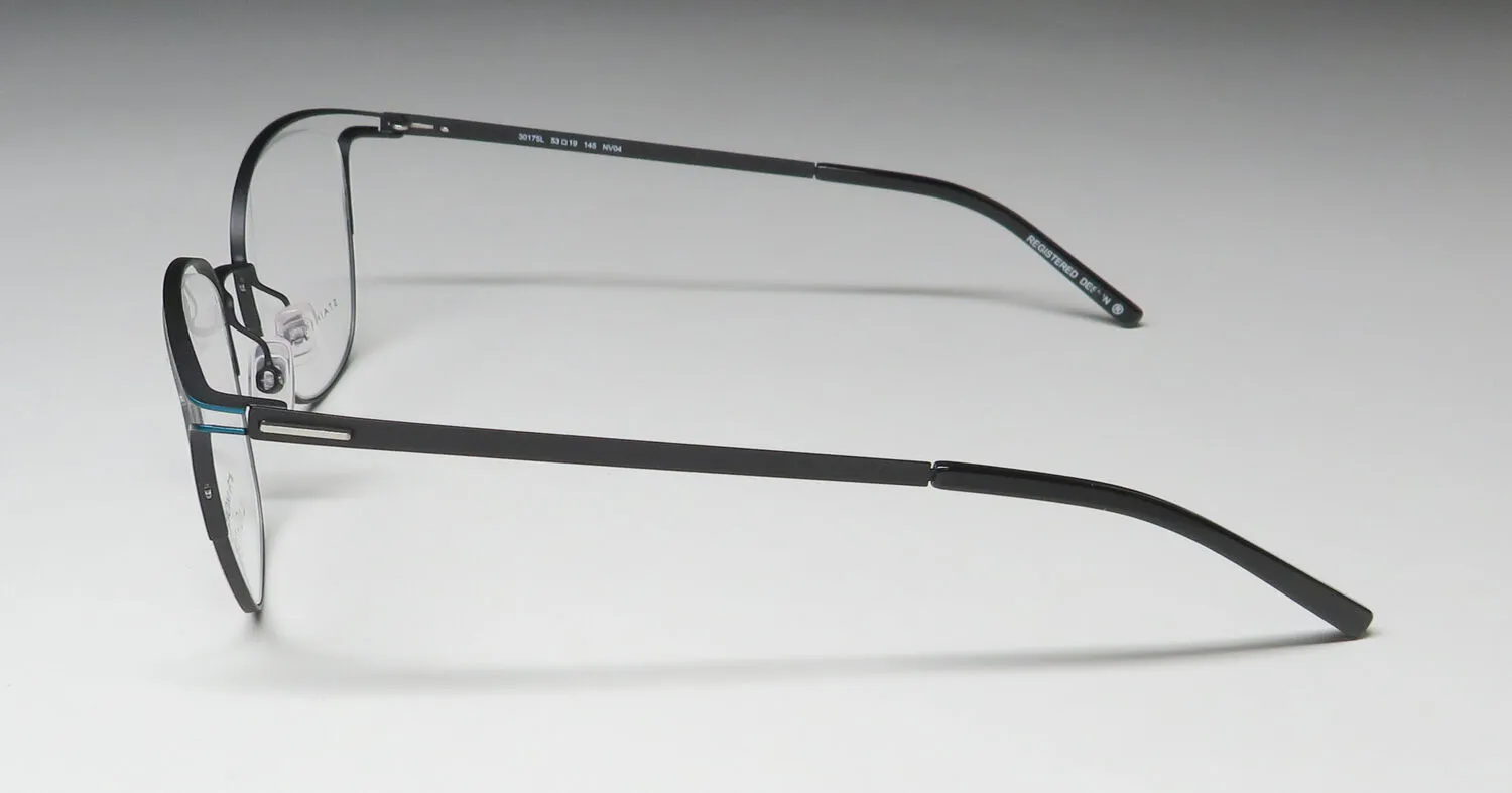 Lightec 30175l nv04 Eyeglasses Matte Black 53mm 4