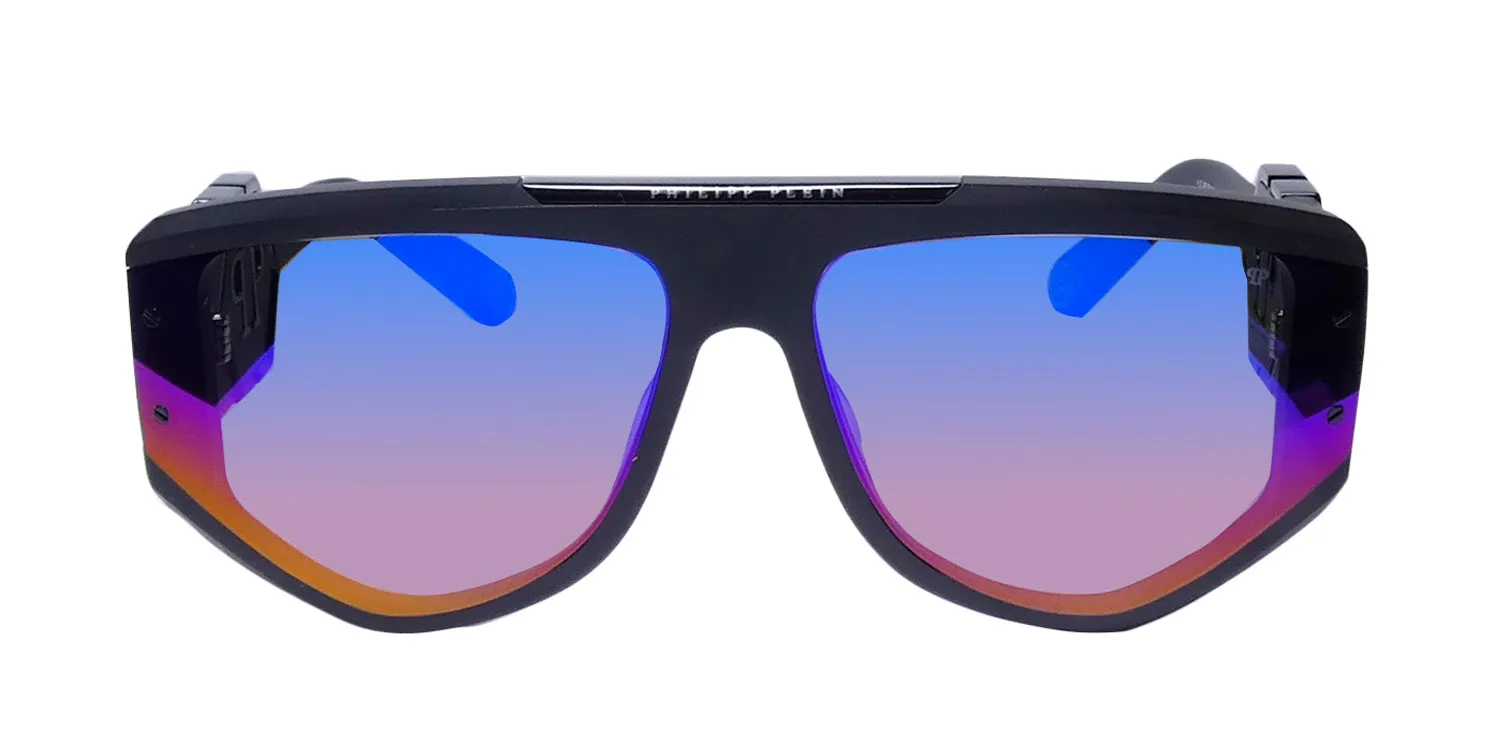 Philipp Plein Spp093 Plein Ego 703v Sunglasses Sandblasted Black 65mm Unisex 3