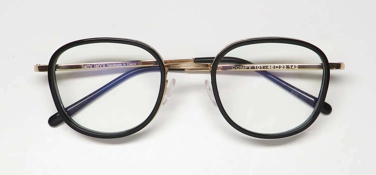 Harry Lary Comfy 101 Eyeglasses Black 46mm Unisex 2